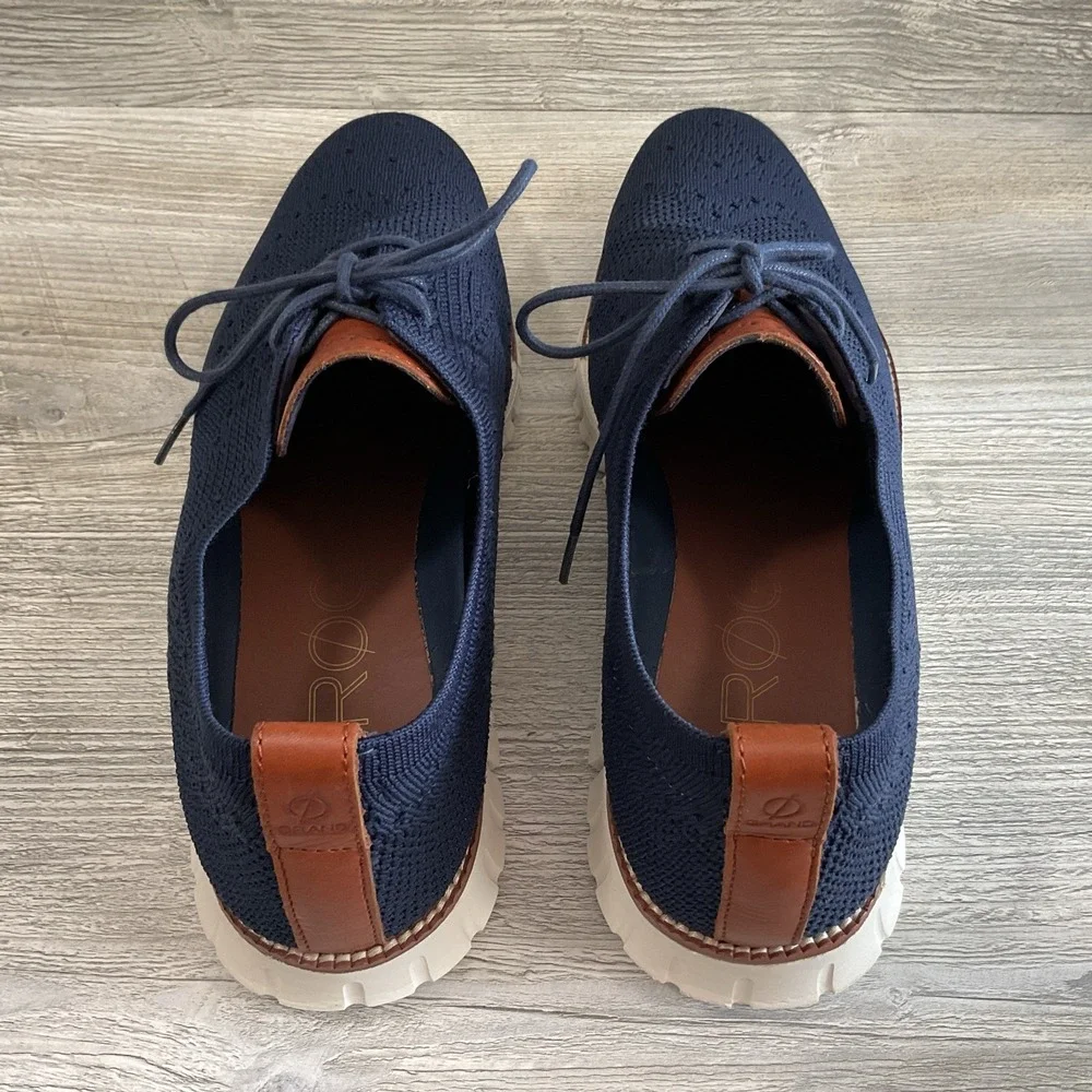 Cole Haan Zerogrand Stitchlite Men's Size 13 M Blue Dress Shoes Knit C24947